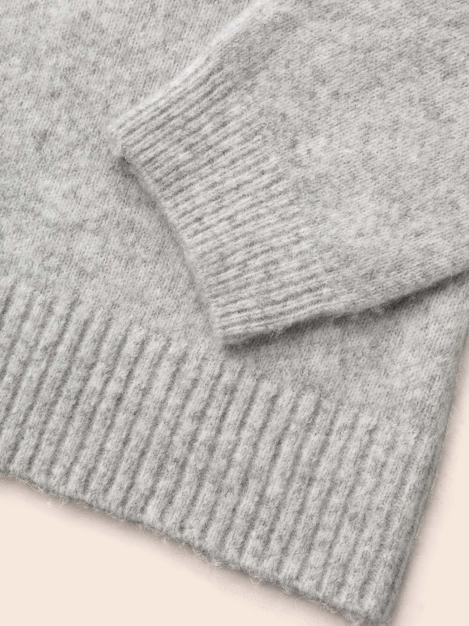 Airy Cozy Drop Shoulder Wool Pullover