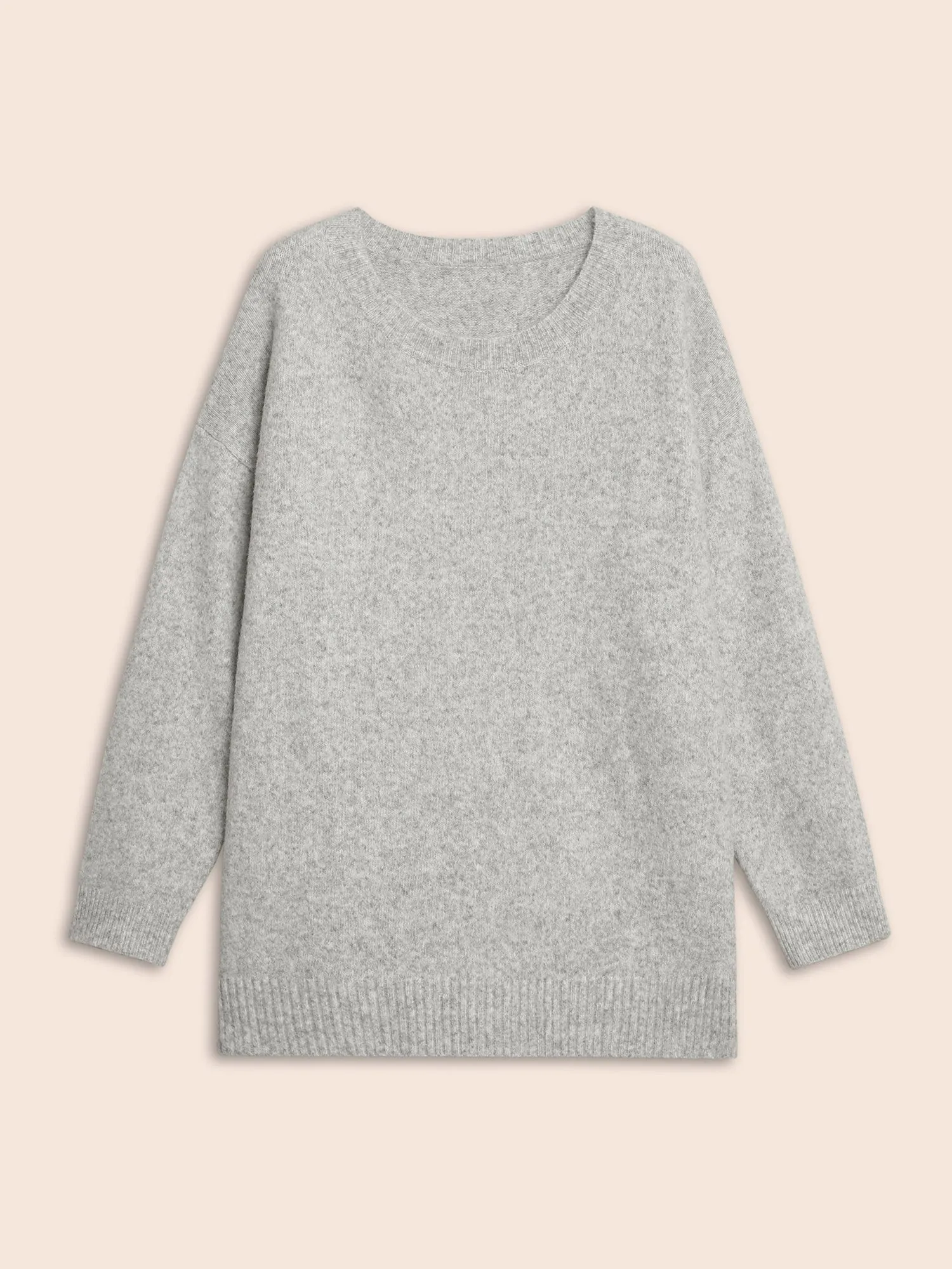 Airy Cozy Drop Shoulder Wool Pullover