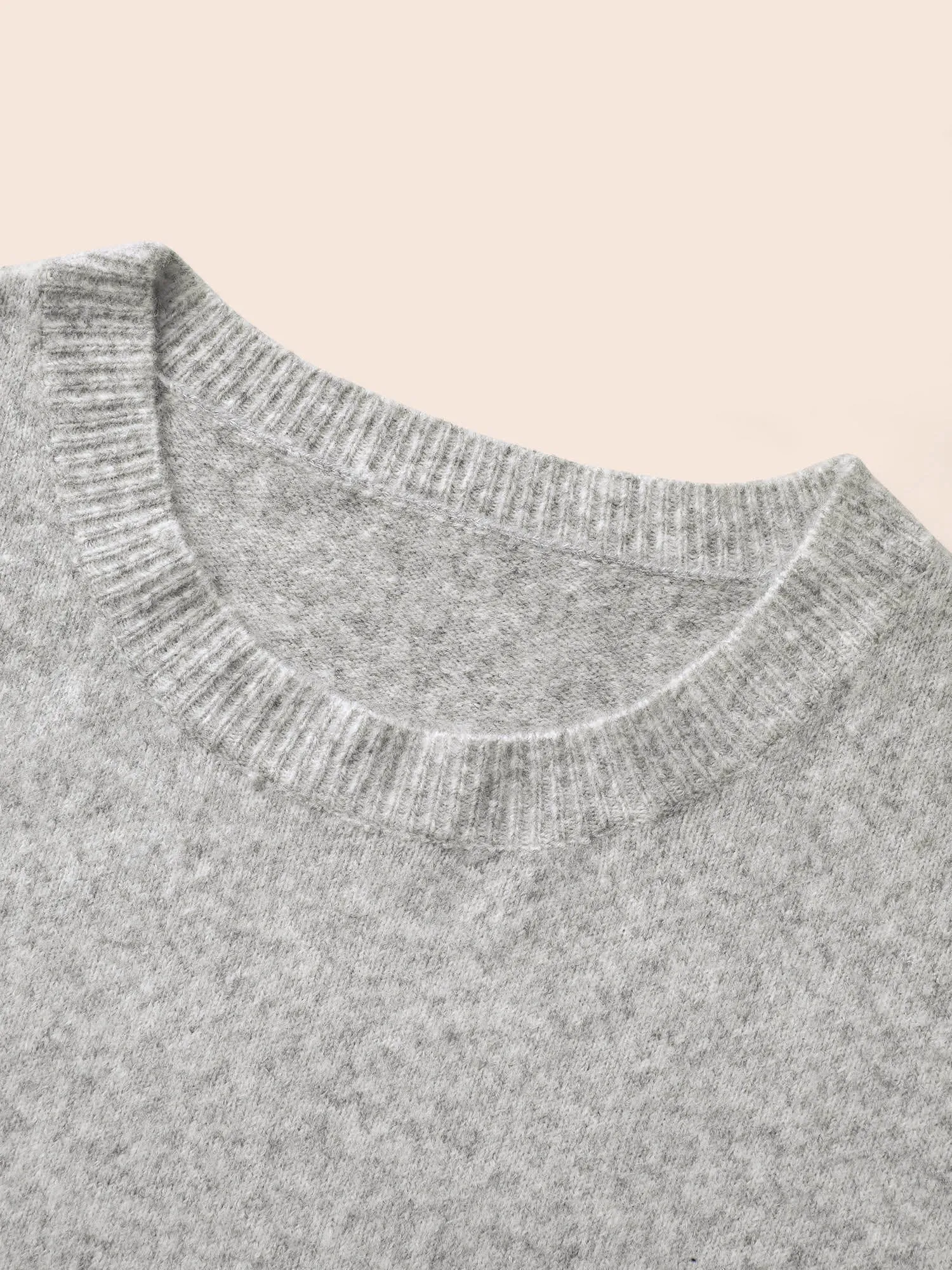 Airy Cozy Drop Shoulder Wool Pullover