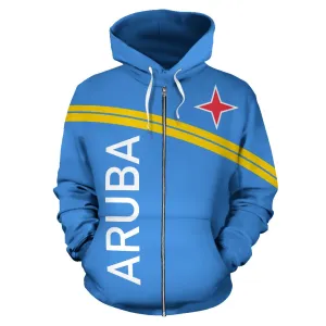 Aruba All Over Zip-Up Hoodie - Curve Version - Bn04