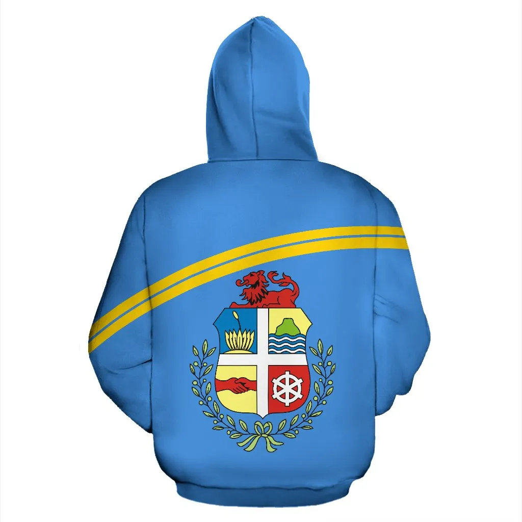 Aruba All Over Zip-Up Hoodie - Curve Version - Bn04