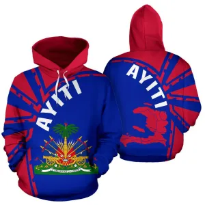 Ayiti-Haiti Hoodie Map Th5