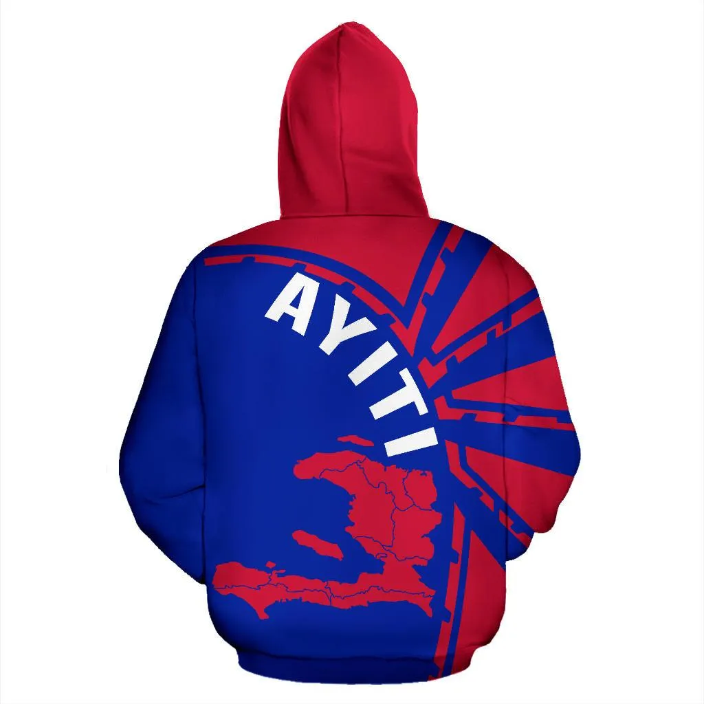 Ayiti-Haiti Hoodie Map Th5