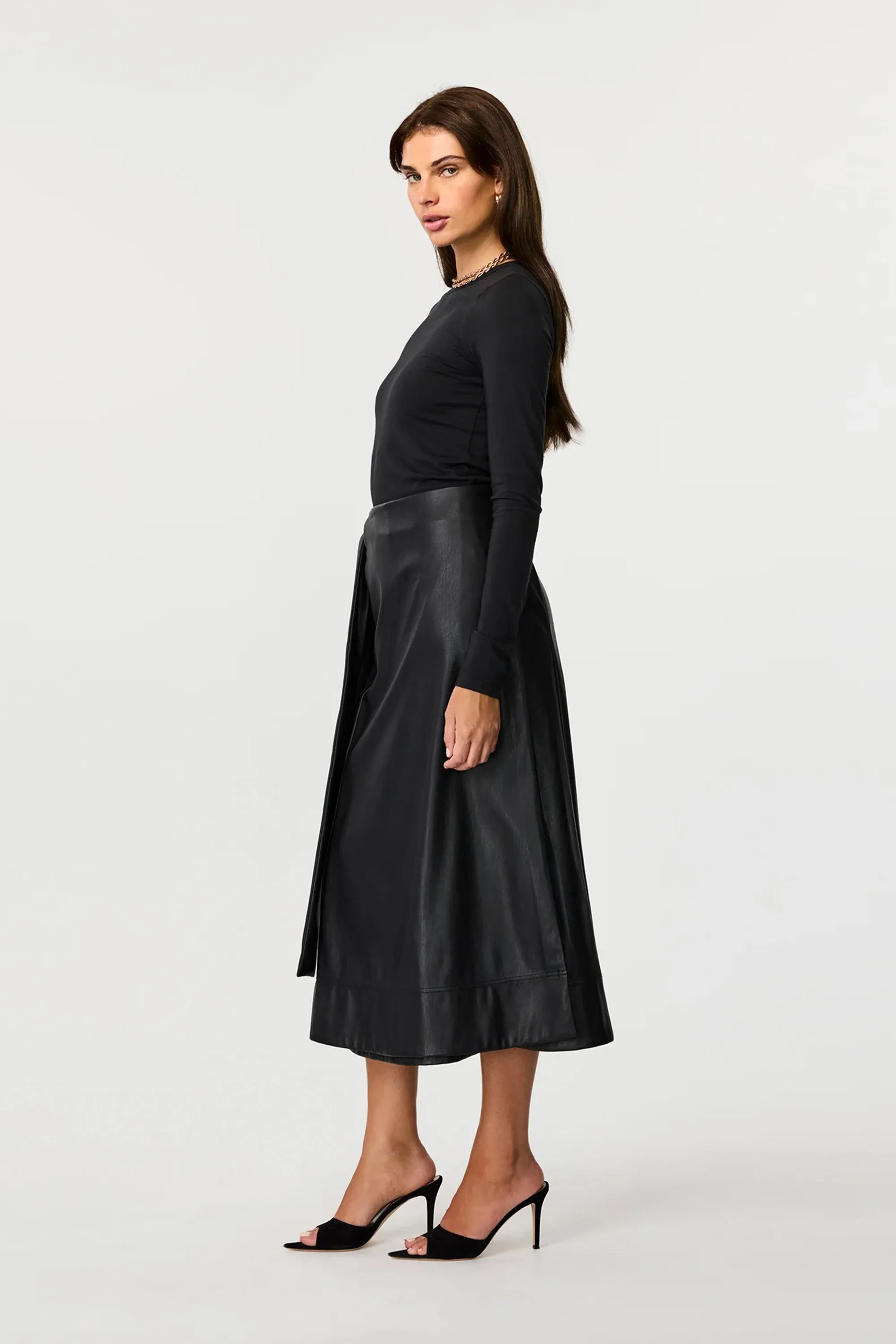 Beatrice Vegan Leather Skirt