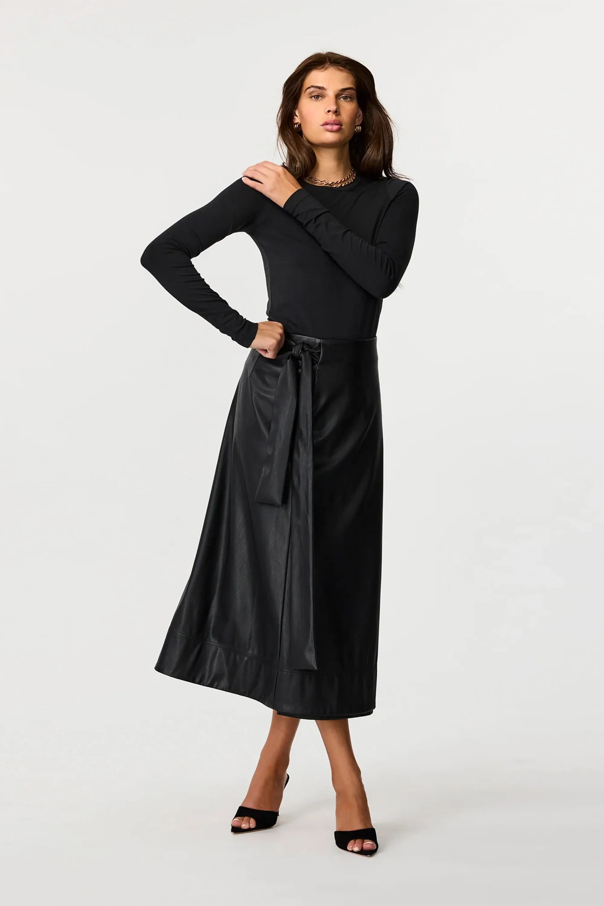 Beatrice Vegan Leather Skirt