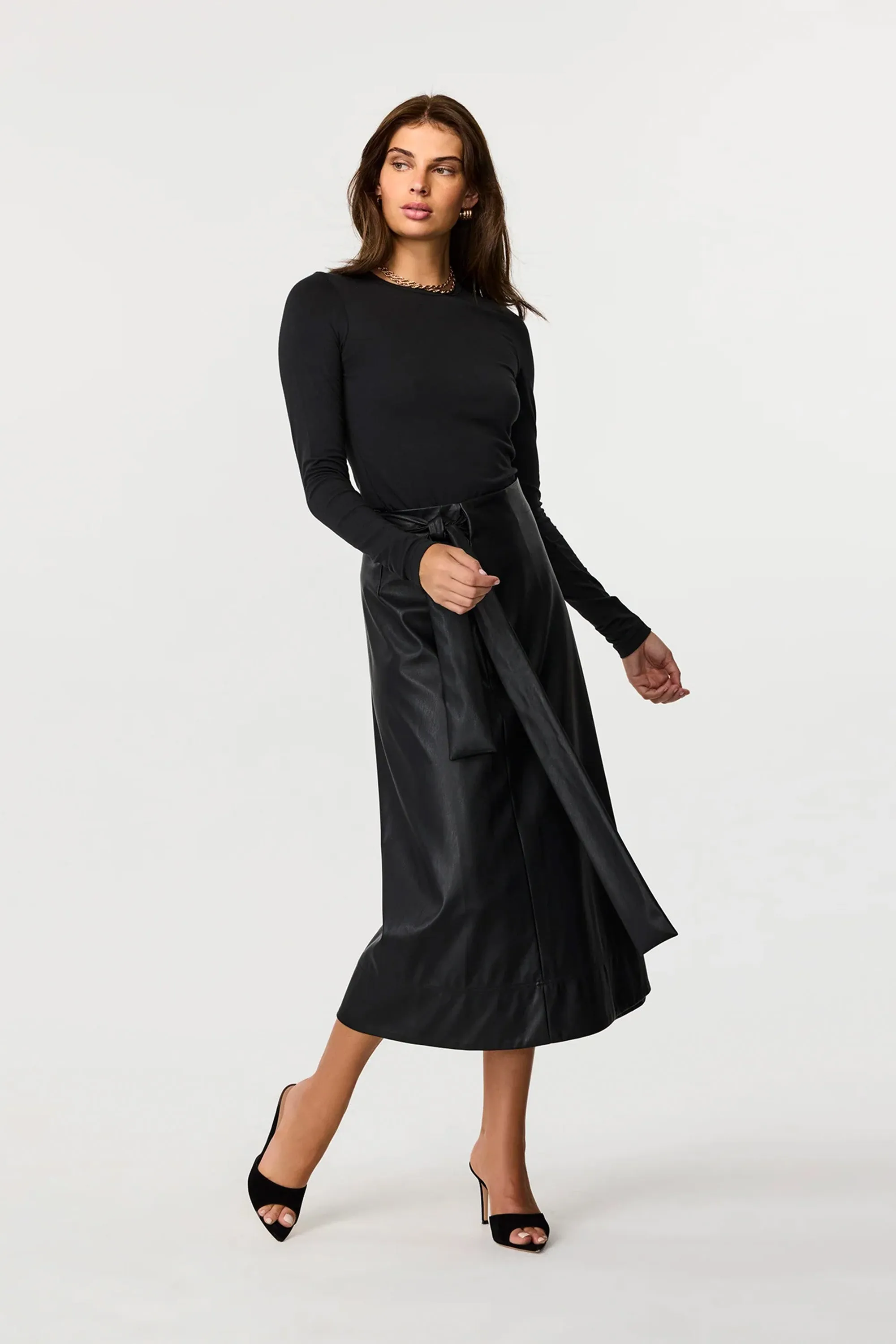 Beatrice Vegan Leather Skirt