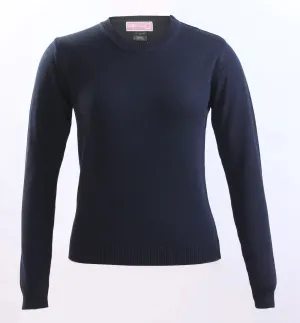 Elementary Black Knit Crew neck sweater