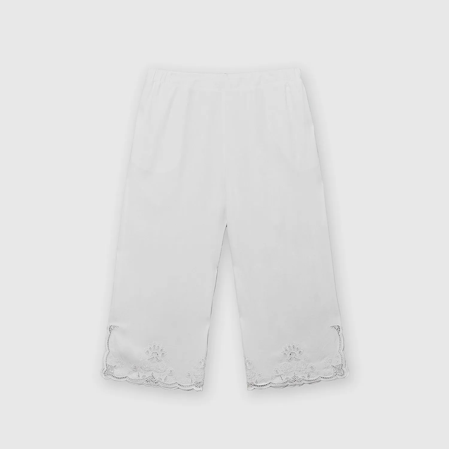 Embroidered Ankle Pants