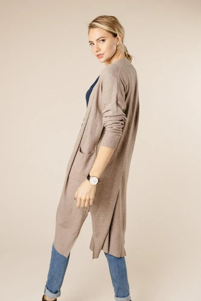 Eyes Wide Open Knit Cardigan in Mocha