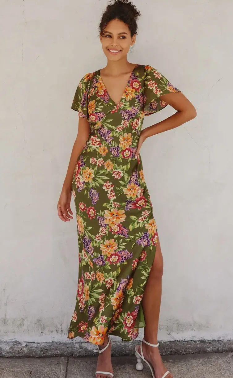 Floral V-Neck Dress