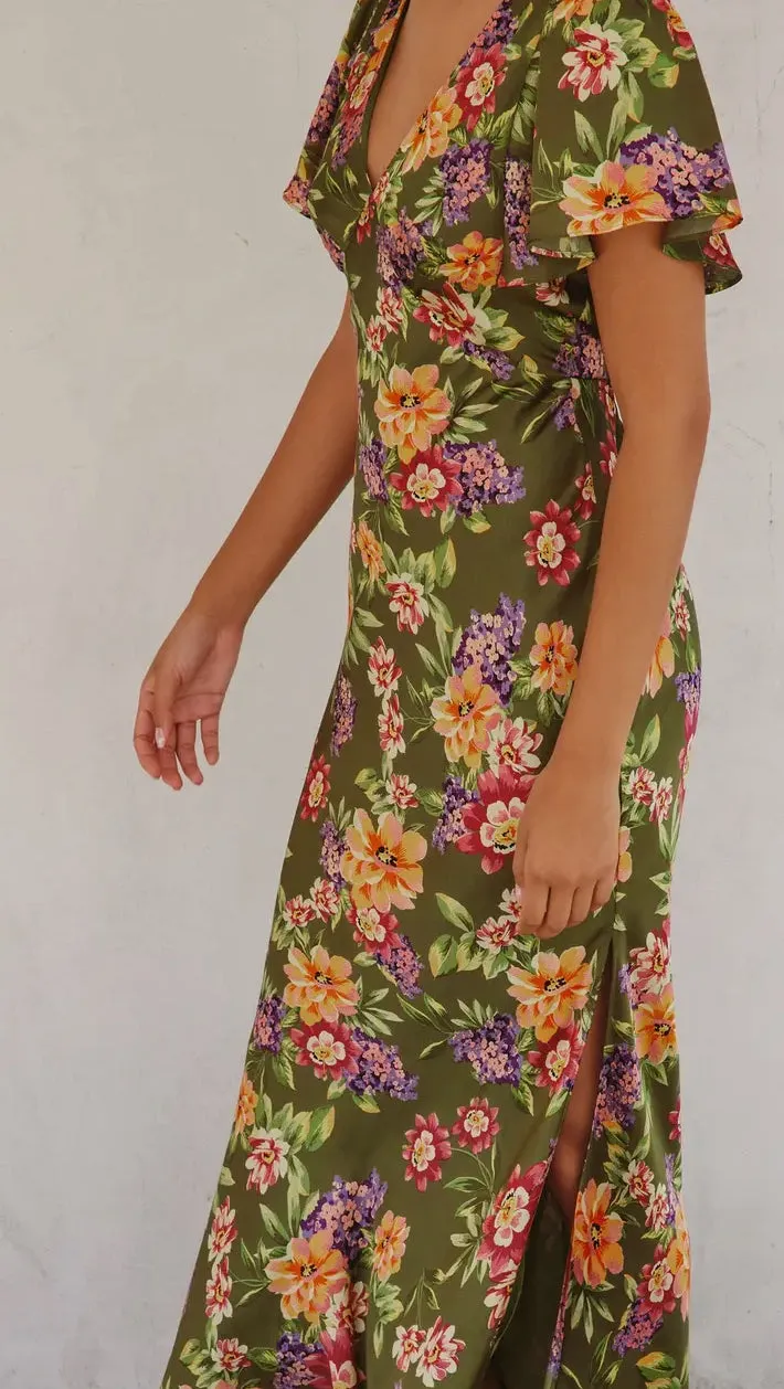 Floral V-Neck Dress