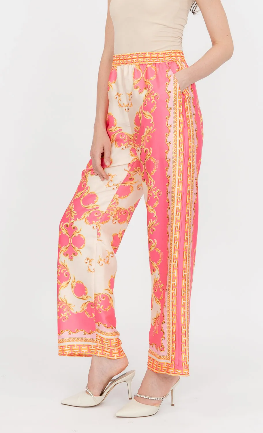 Gianna Pants in Brick Pink