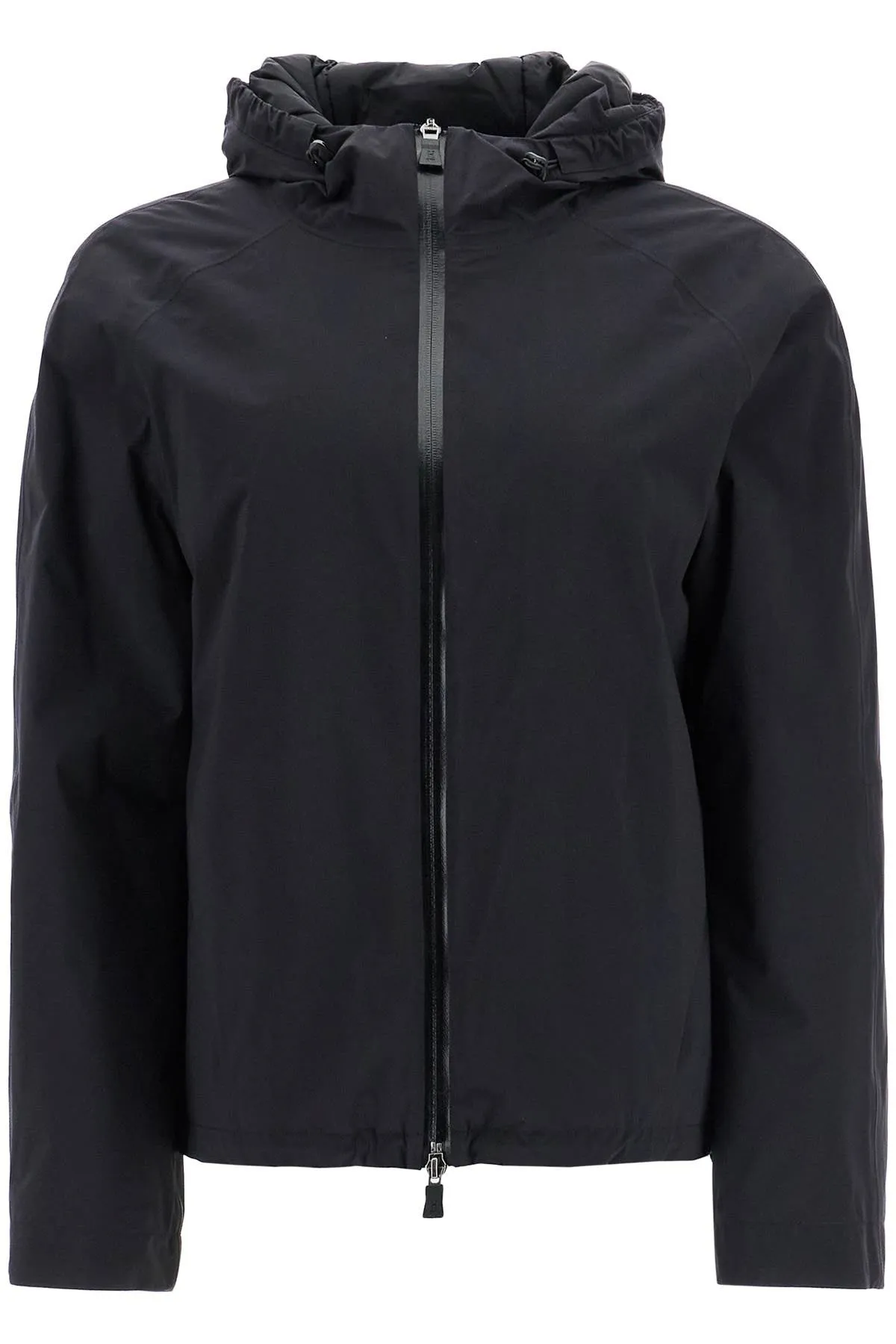 Hooded Water-Resistant Short Jacket