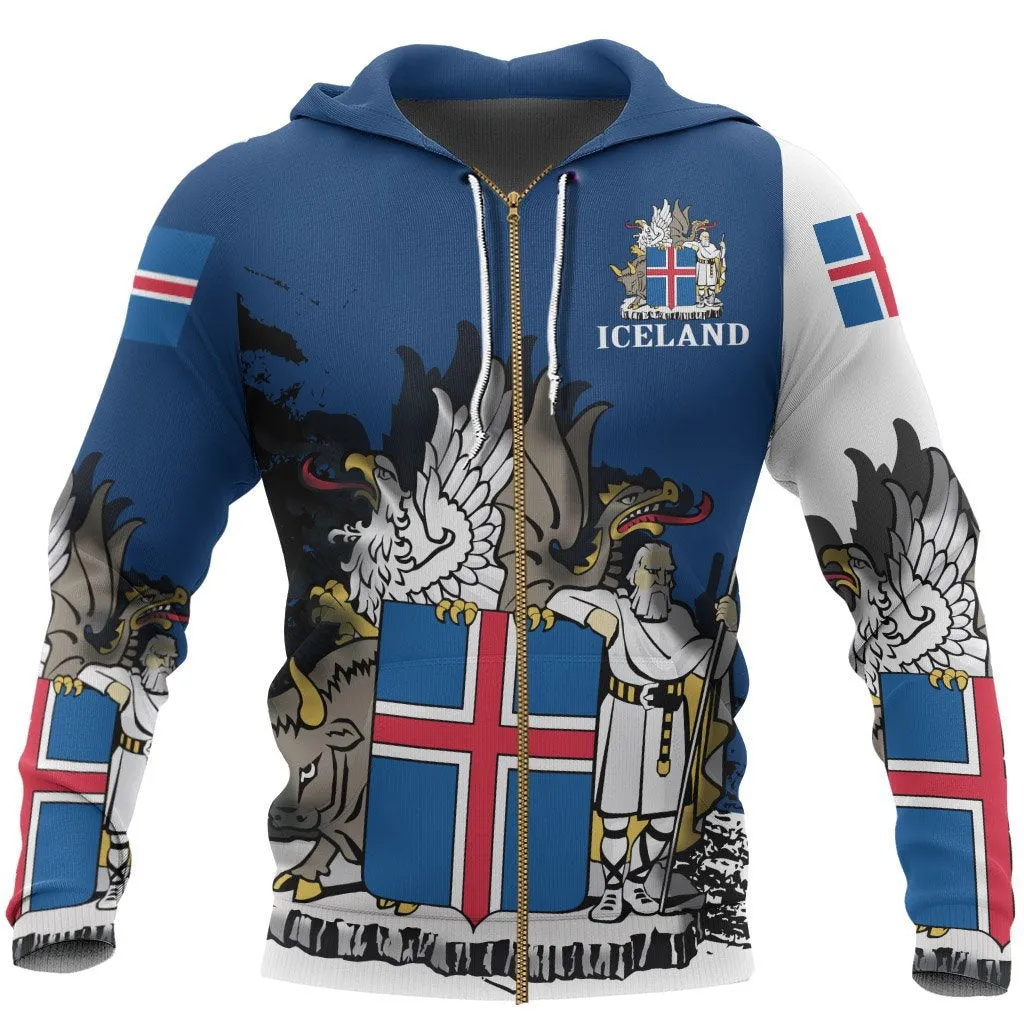 Iceland Special Zipper Hoodie A7