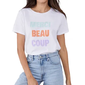 Merci Beau Coup Tee - White.