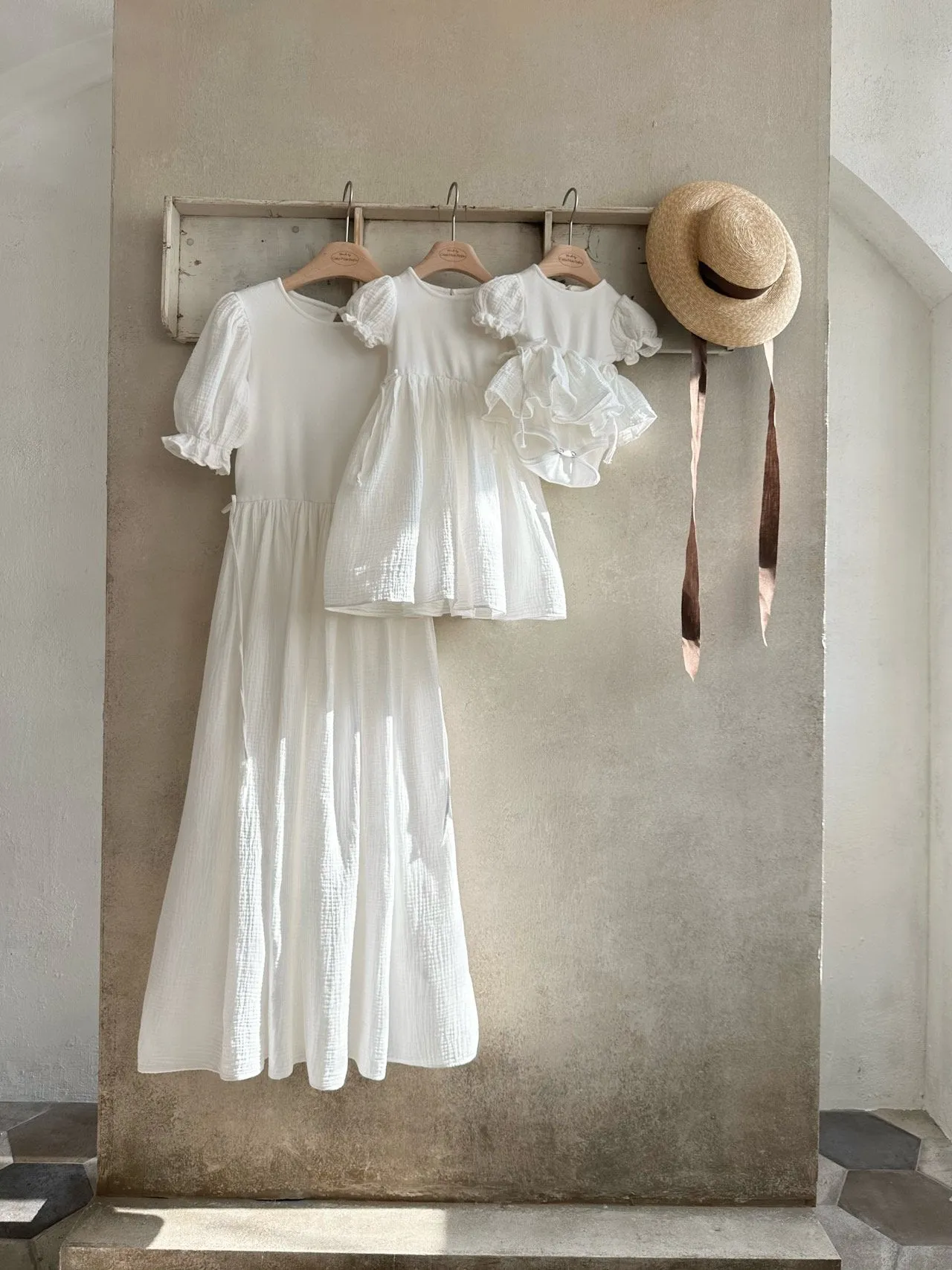 Monbebe Peony Dress Romper _White