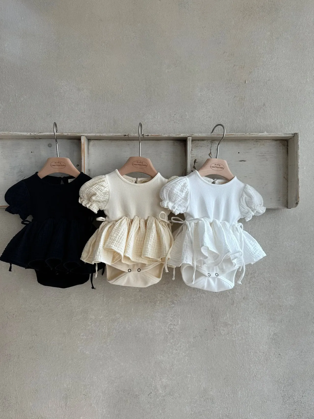 Monbebe Peony Dress Romper _White