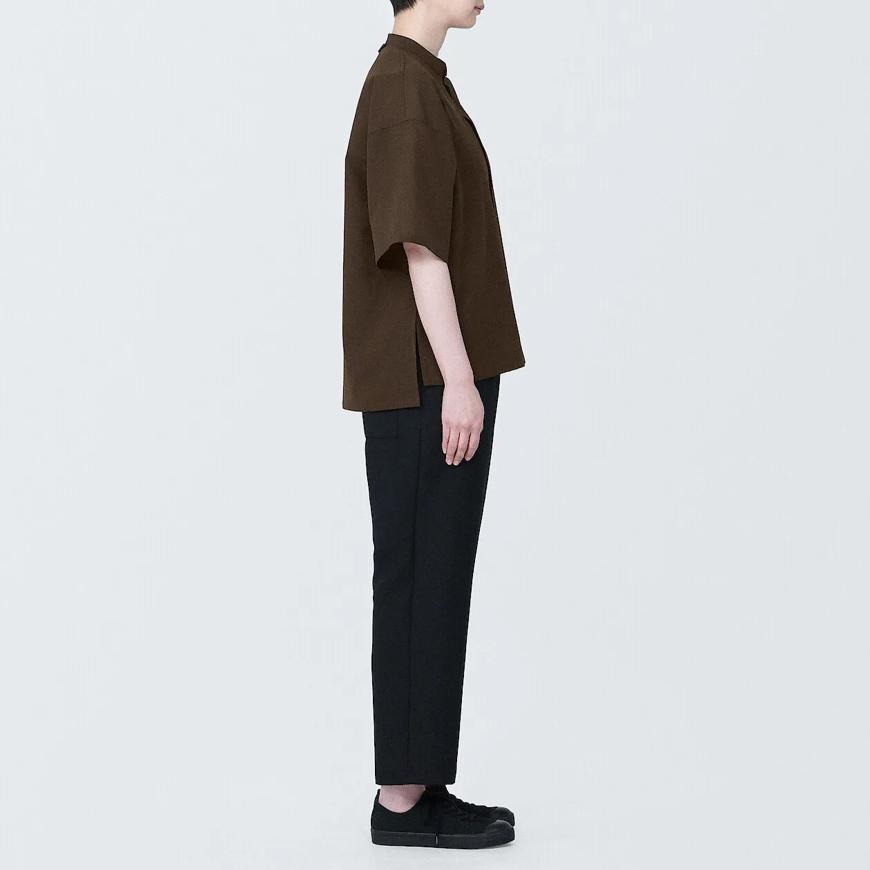 MUJI Labo Breathable UV Protection Collarless Shirt