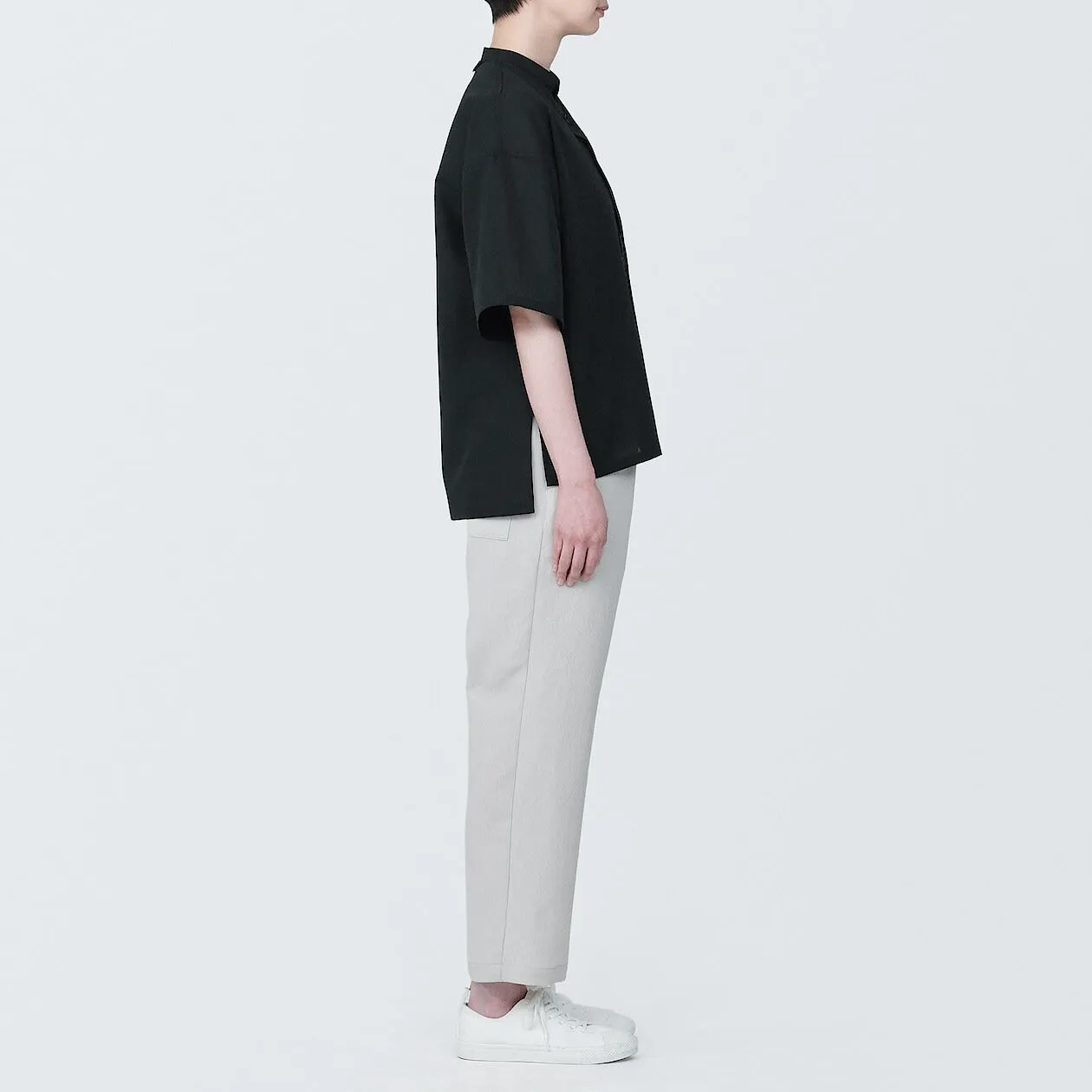 MUJI Labo Breathable UV Protection Collarless Shirt