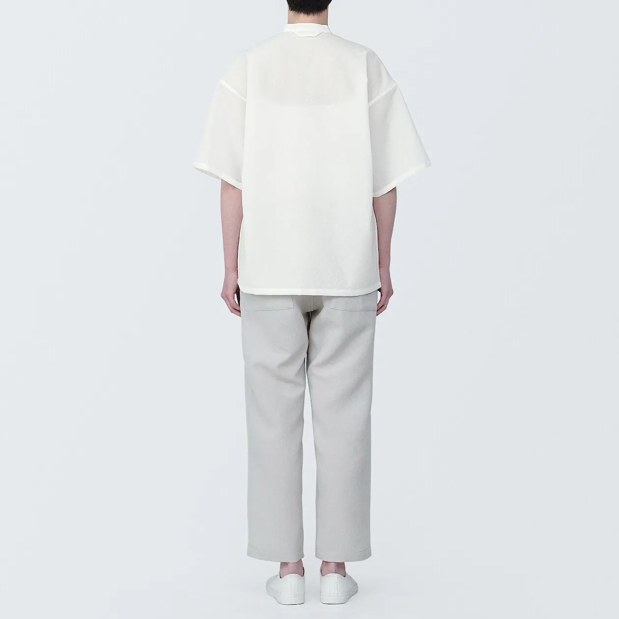 MUJI Labo Breathable UV Protection Collarless Shirt