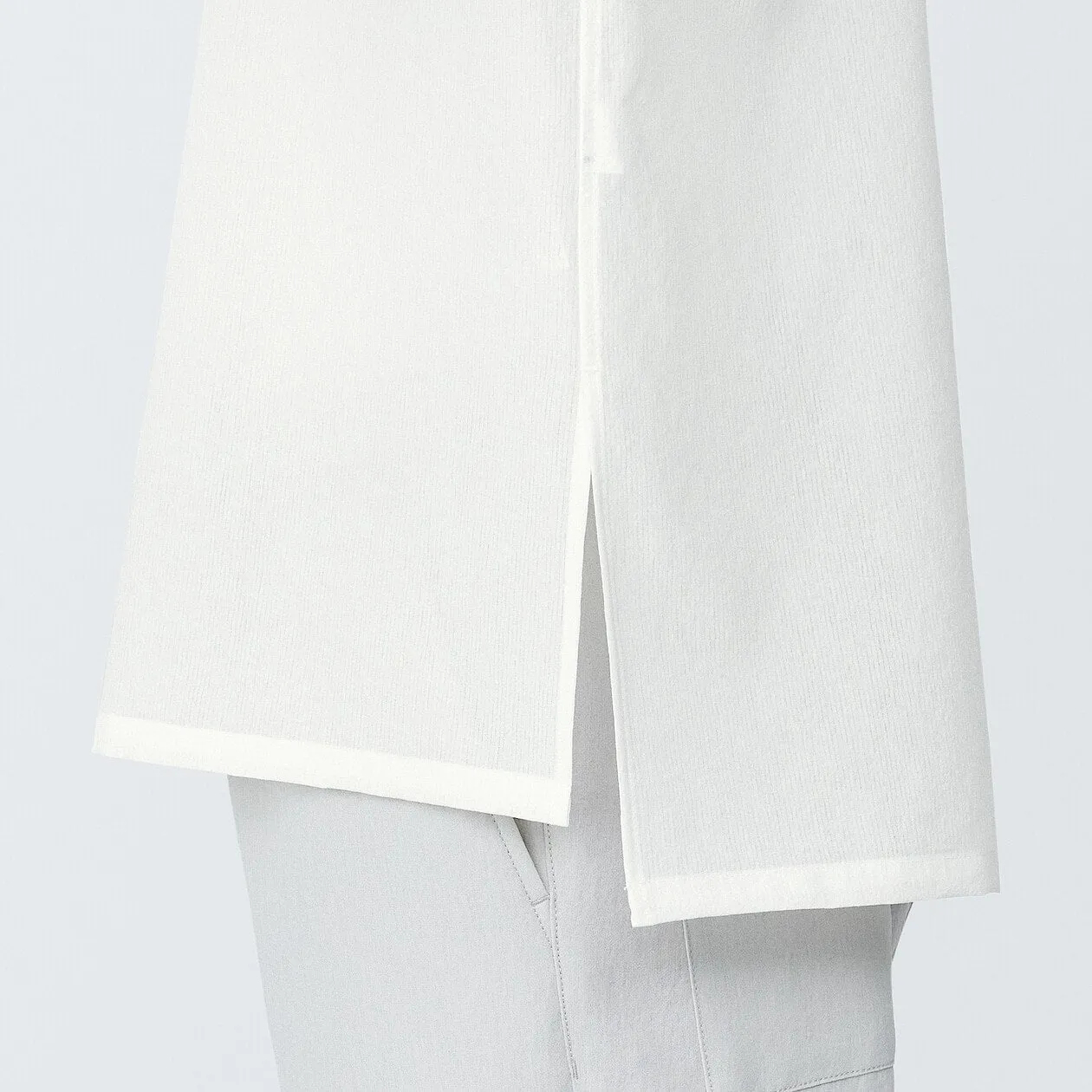 MUJI Labo Breathable UV Protection Collarless Shirt