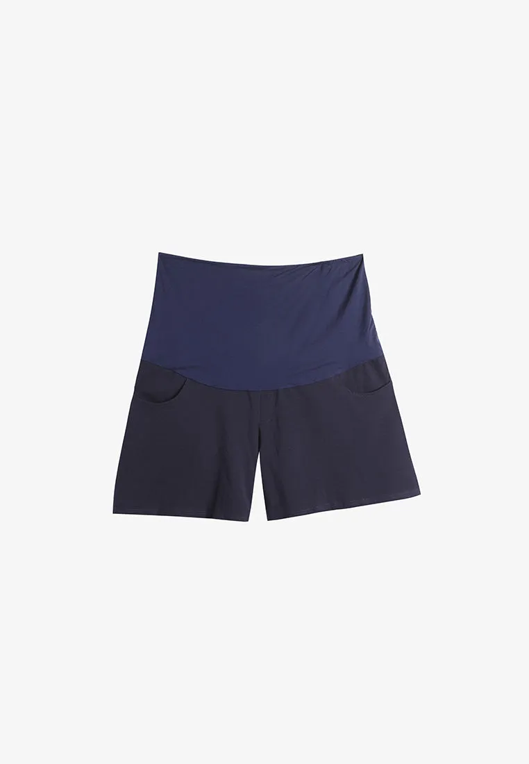 Nene Maternity Lounge Shorts - Dark Blue