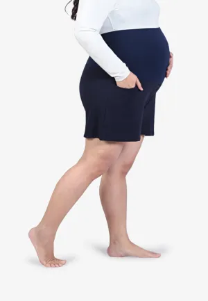 Nene Maternity Lounge Shorts - Dark Blue