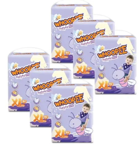 Nepia Oji Whoopee Pants XL44 (6 Packs / Cartoon)FOC Showa Baby Wipes 99.5% Water 80s x 3packs