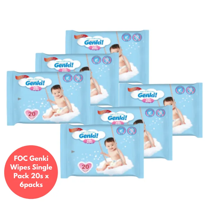 Nepia Oji Whoopee Pants XL44 (6 Packs / Cartoon)FOC Showa Baby Wipes 99.5% Water 80s x 3packs