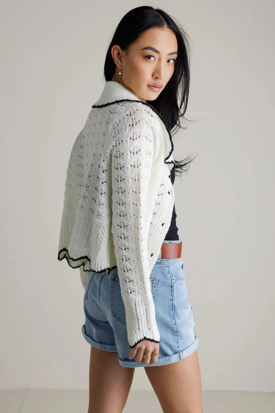 Olivia Collared Cardigan - FINAL SALE