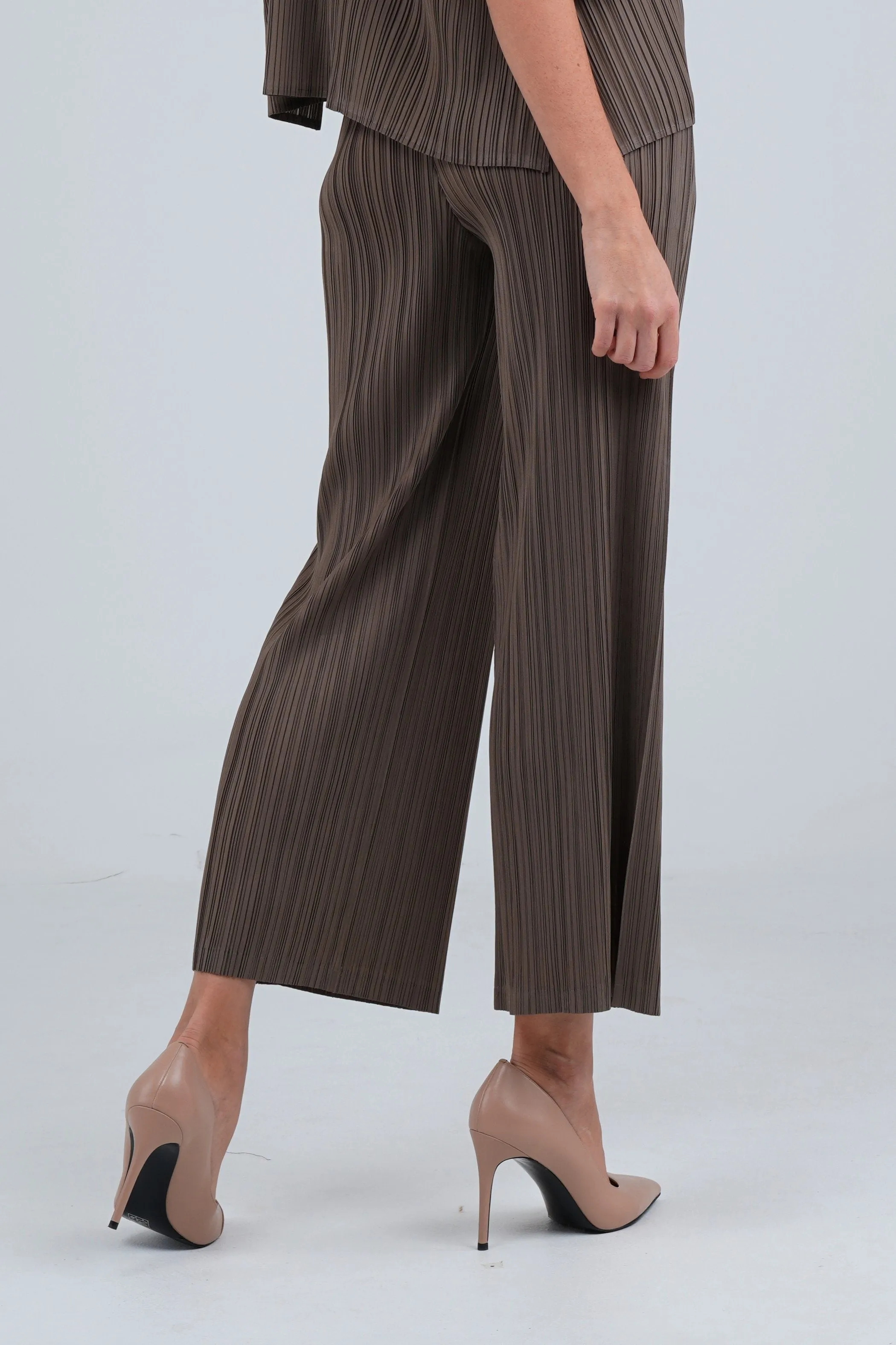 Petra Straight-Cut Pleated Pants