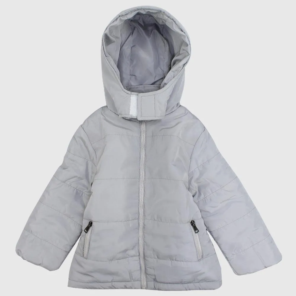 Plain Long-Sleeved Waterproof Hooded Jacket