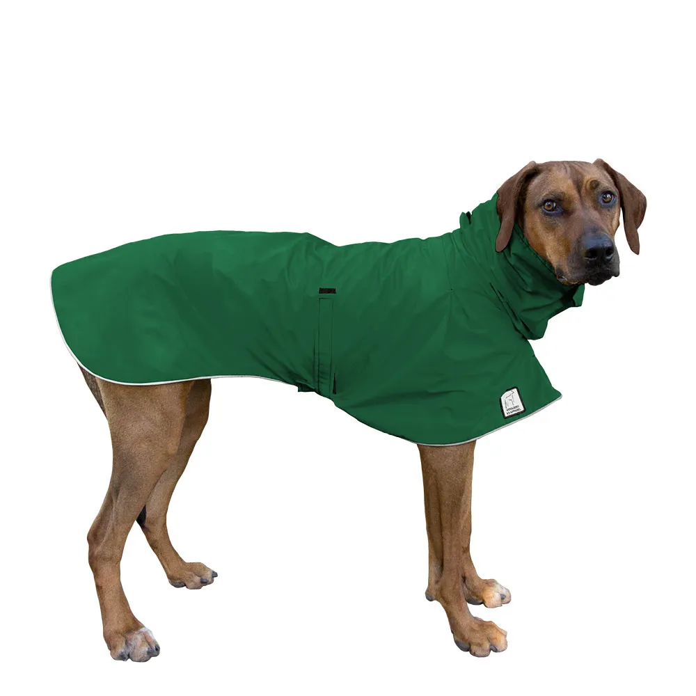 ReCoat ♻️ Rhodesian Ridgeback Raincoat with Harness Opening