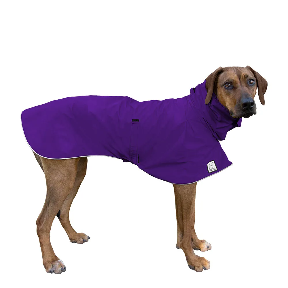 ReCoat ♻️ Rhodesian Ridgeback Raincoat with Harness Opening