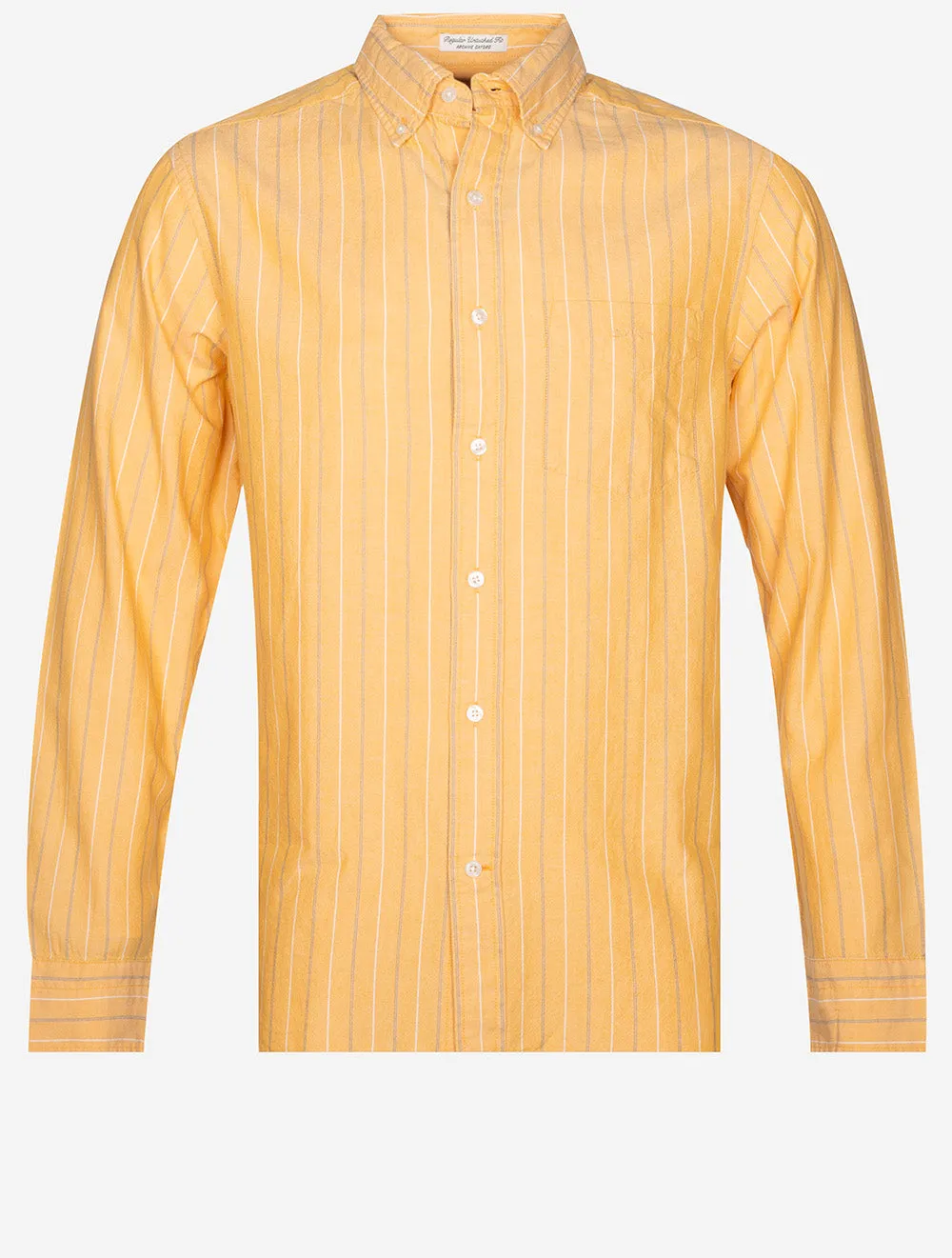 Regular Archive Oxford Stripe Shirt Medal Yellow