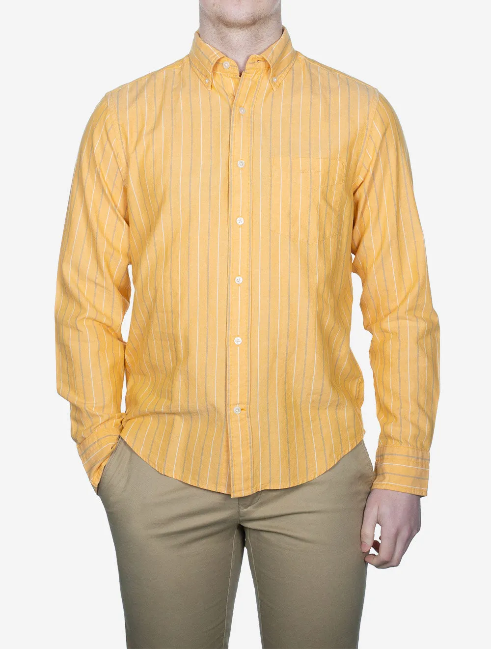 Regular Archive Oxford Stripe Shirt Medal Yellow