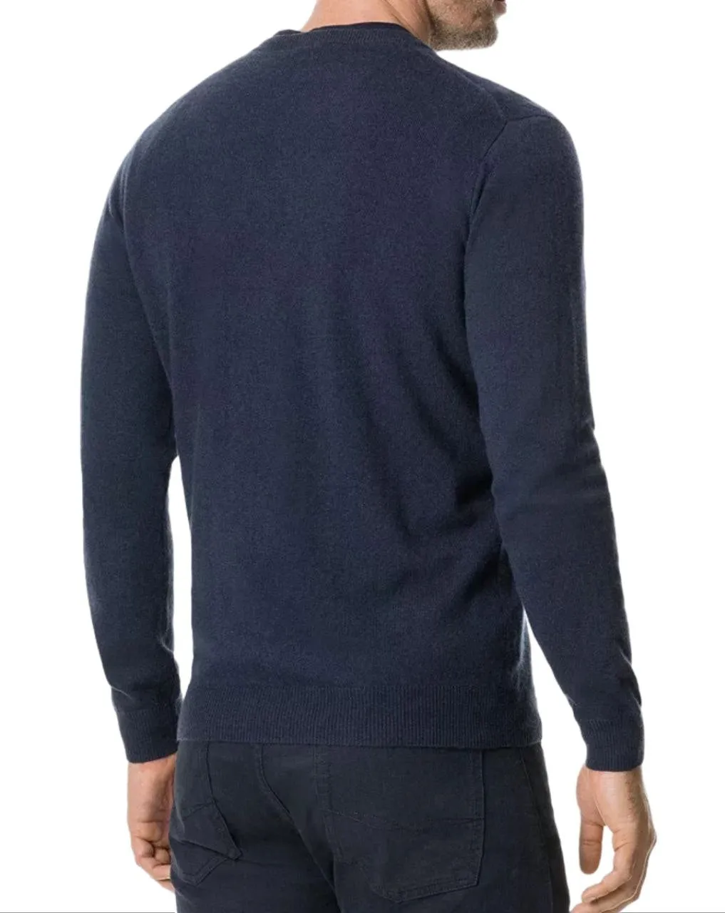 RODD&GUNN Men's Blue Cashmere Merino Wool Knitted Sweater #005285 NWT