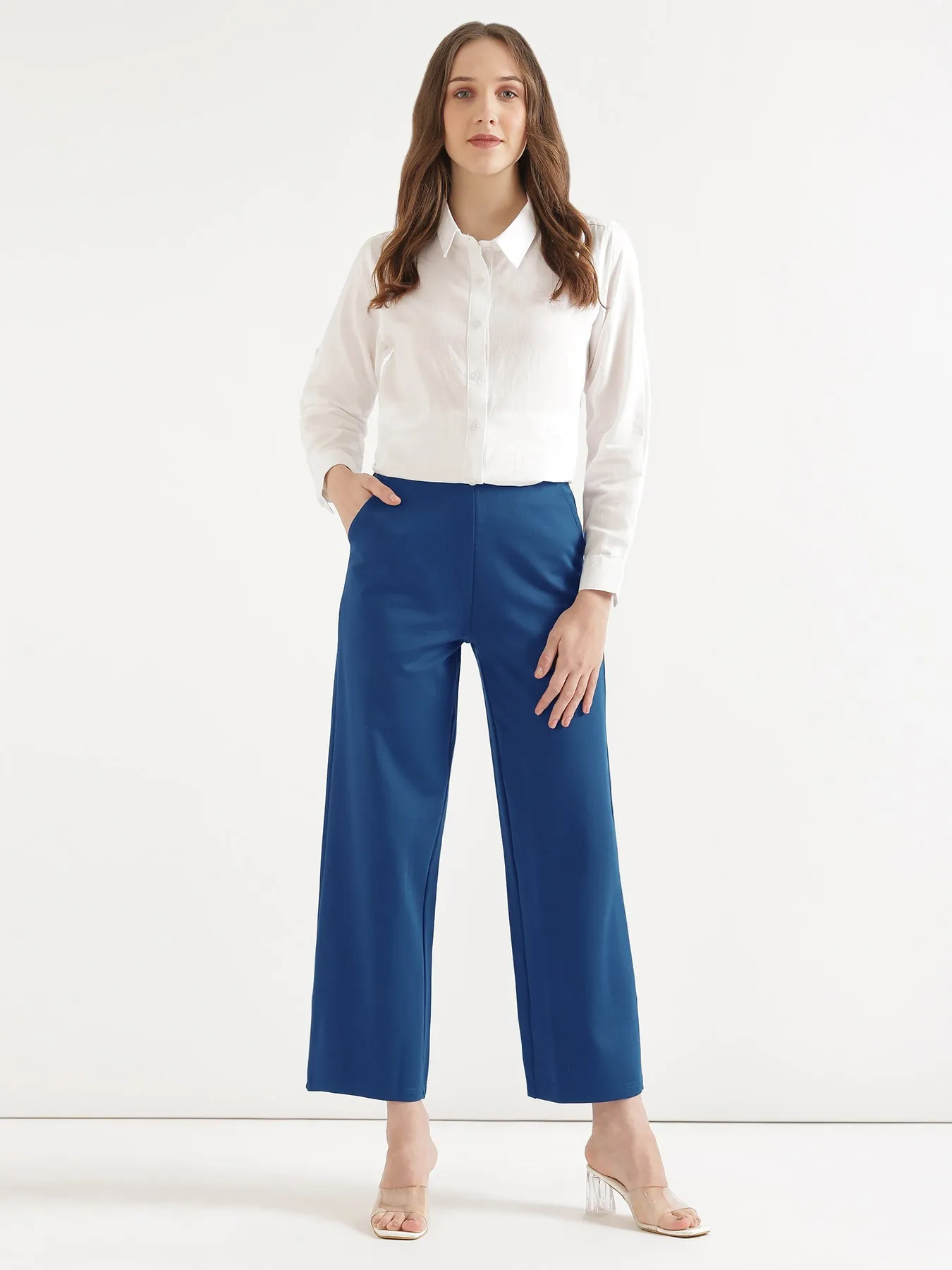 Royal Blue Wide Leg Pants