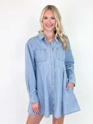 Serena - Denim Shirt Dress