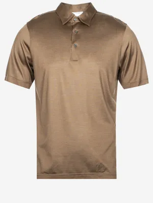 Silk Polo Brown