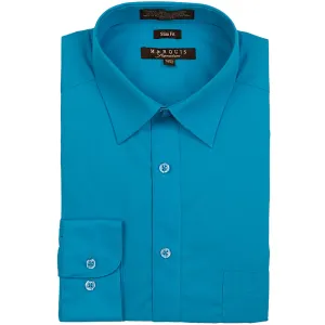 Solid Slim Fit Dress Shirts 009SL