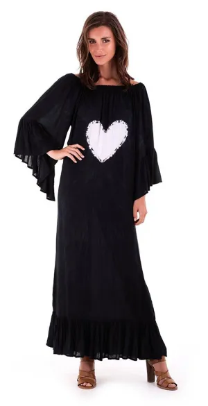 Sophia Embellished Long Heart Kaftan