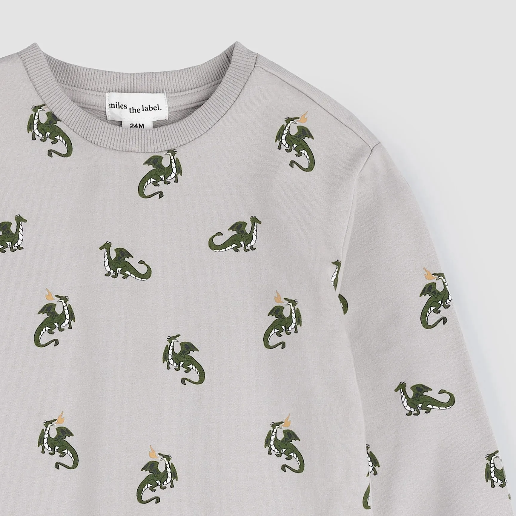 The Dragon Sweatshirt - Cement - KIDS