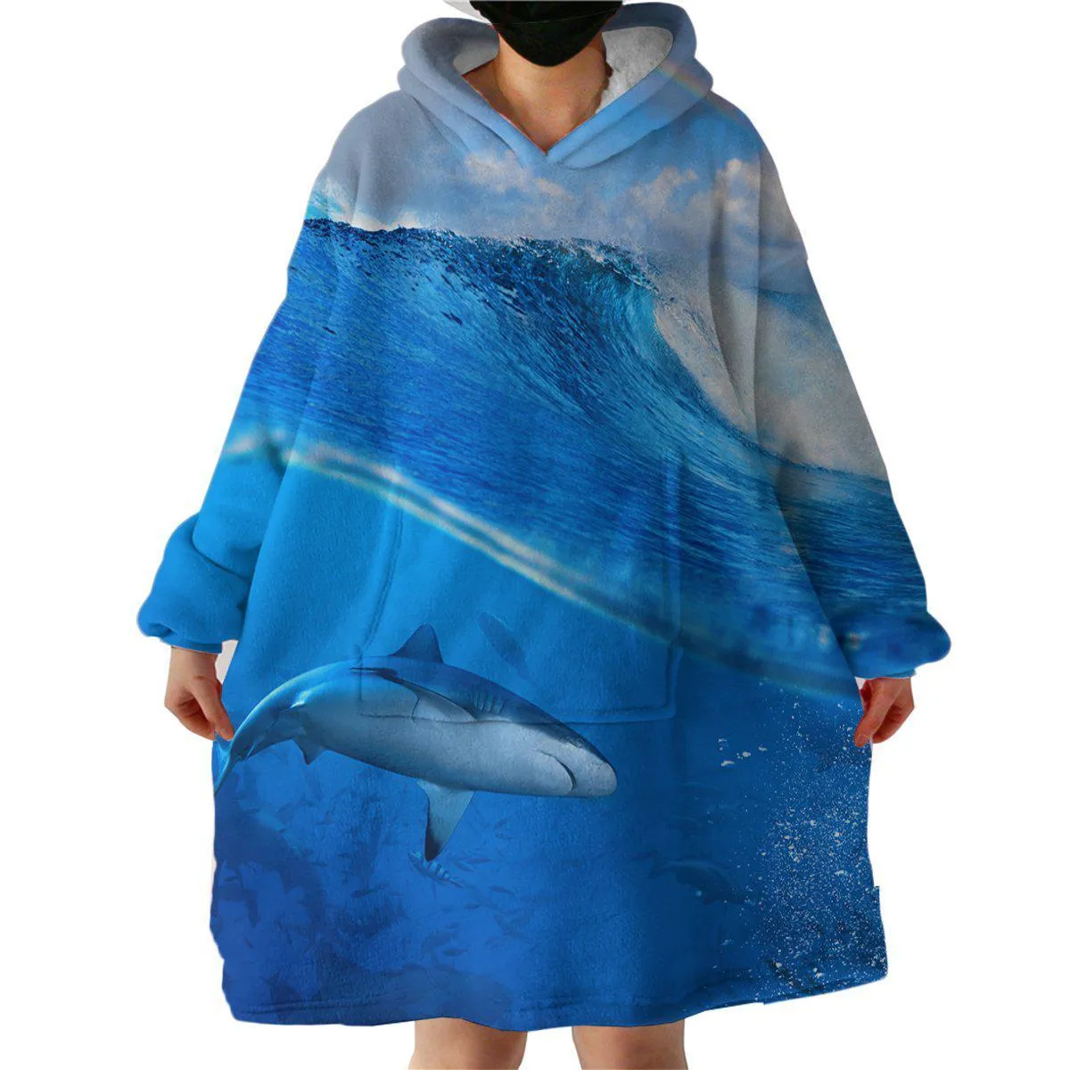 The Shark Wearable Blanket Hoodie