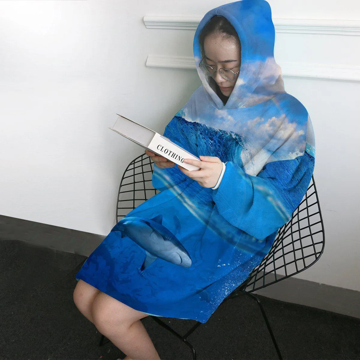 The Shark Wearable Blanket Hoodie