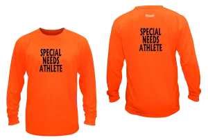 Unisex SPECIAL NEEDS ATHLETE Long Sleeve Shirt - Reflective or Black Text