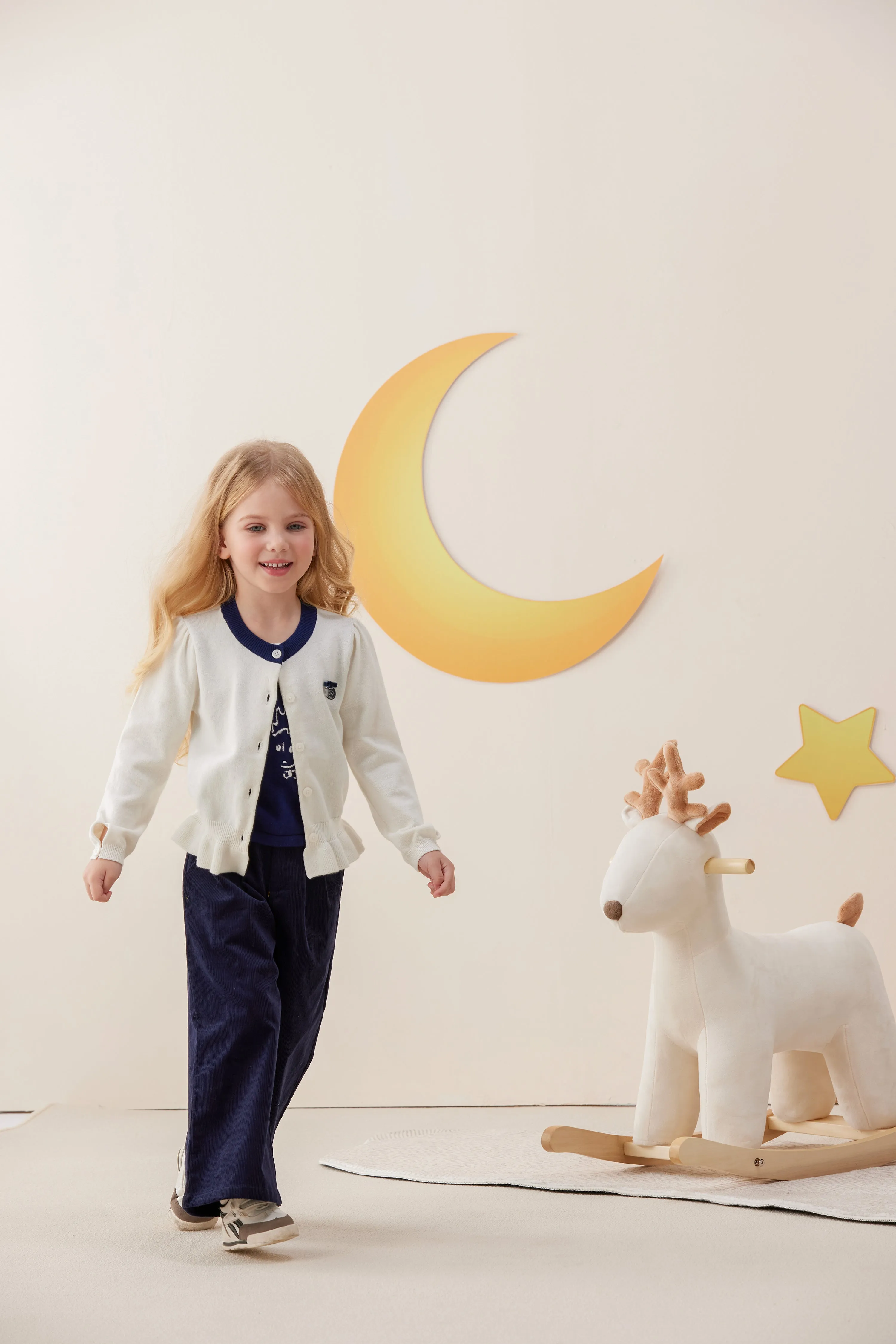 Vauva x Le Petit Prince - Girls Cotton Cashmere Sweater