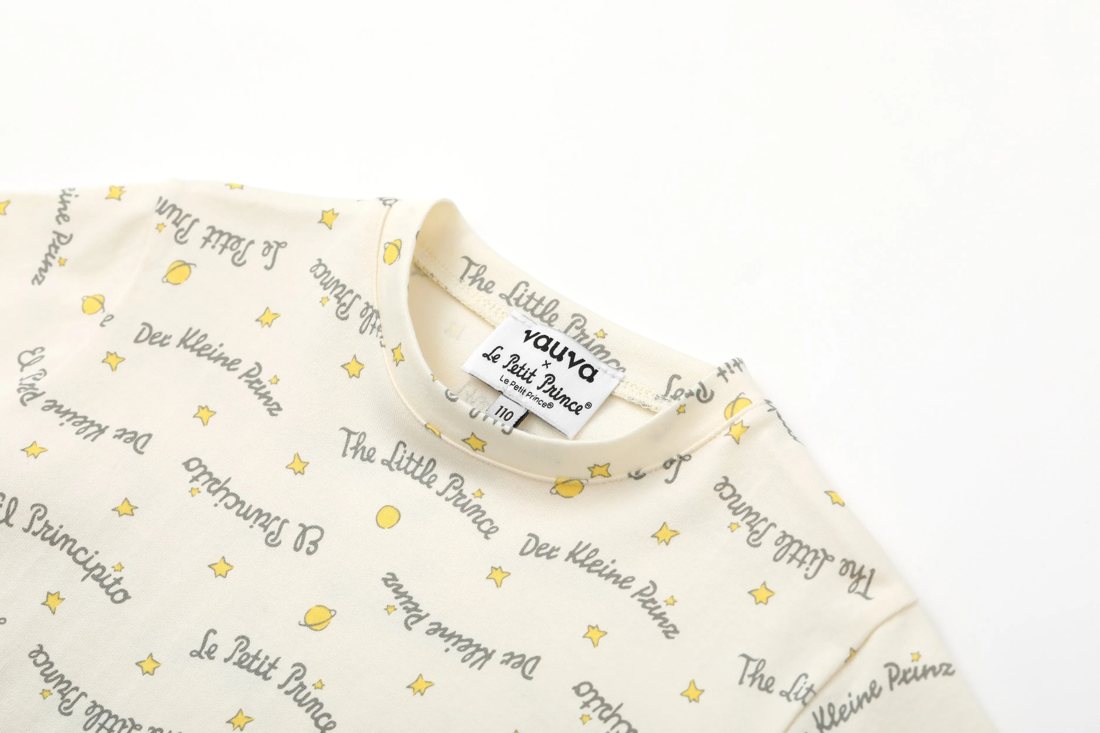 Vauva x Le Petit Prince - kids Sweater & T-shirt (2 piece Set/Yellow)