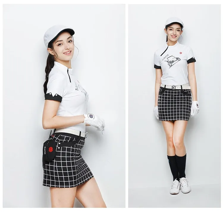 women golf shirts short